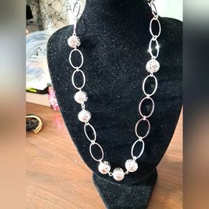 Belk Silver Sweater Necklace hypoallergenic jewelry